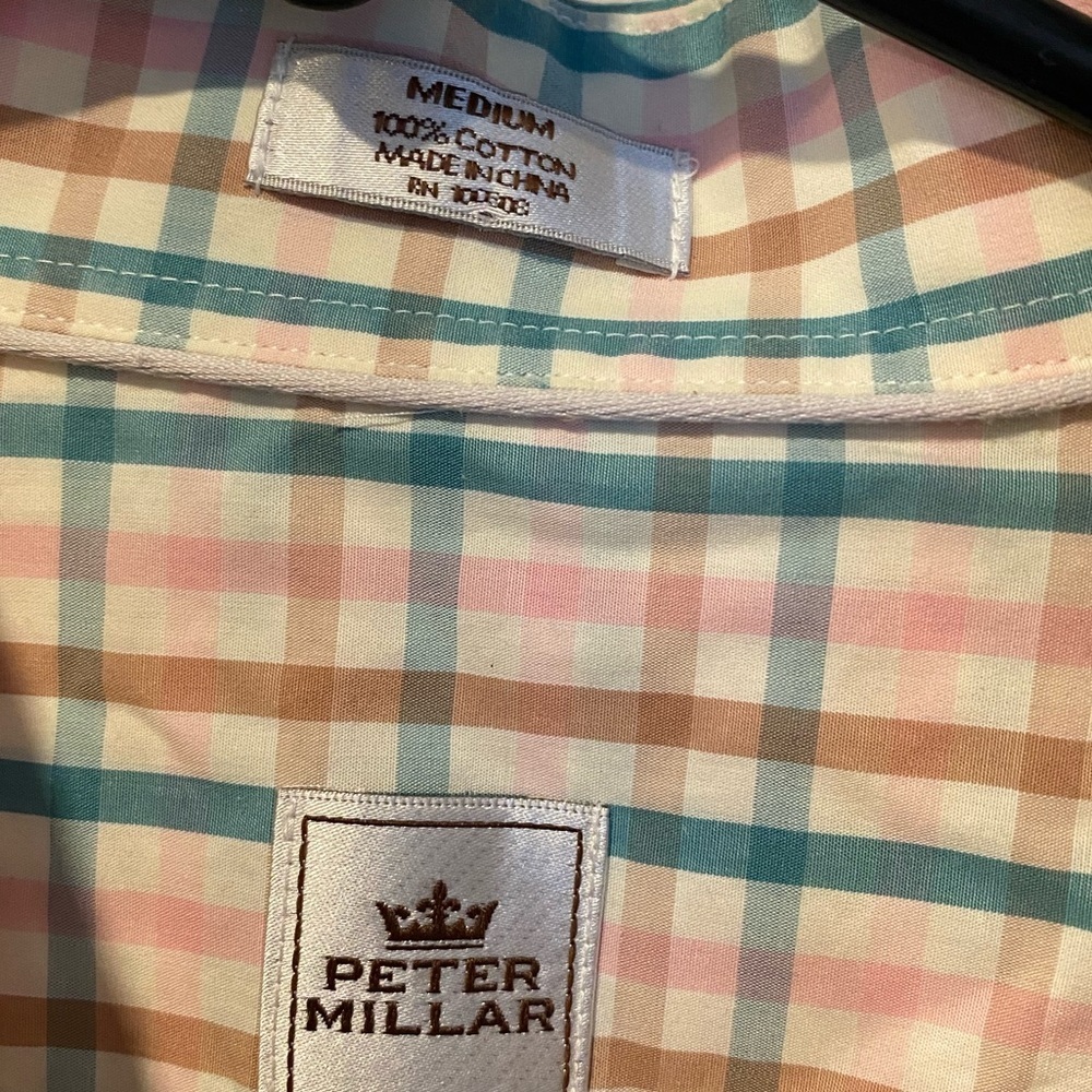 Peter Millar Button Down Collared Shirt Medium. - image 2